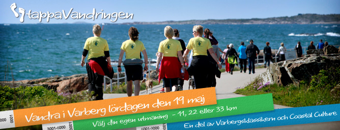 Anmäl dig nu till tappaVandringen i Varberg